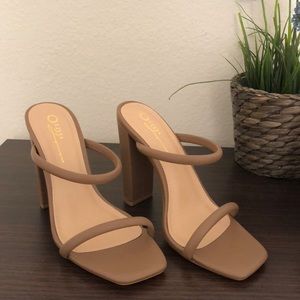 Gorgeous Nude Block Heels